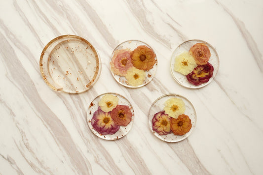 'CAMELLIA HILL' Coaster Set (Set of 4)