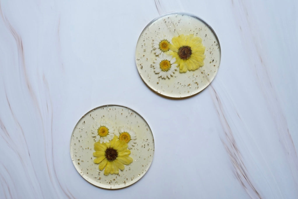 'CITRUS BLOOM' Coaster Set (Set of 4)