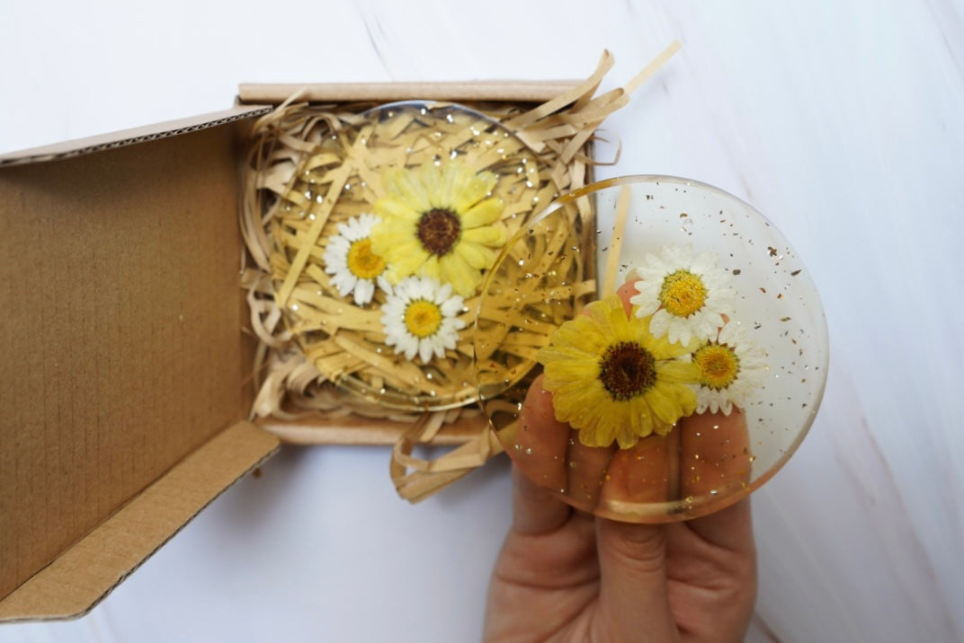 'CITRUS BLOOM' Coaster Set (Set of 4)