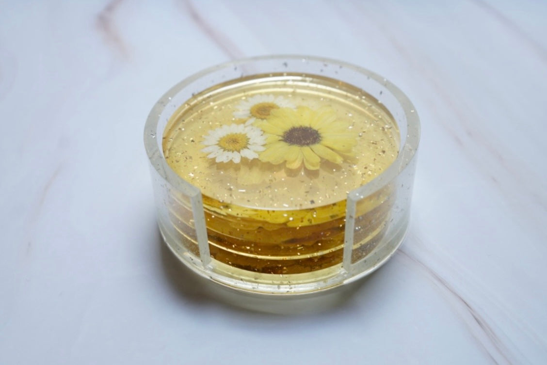 'CITRUS BLOOM' Coaster Set (Set of 4)