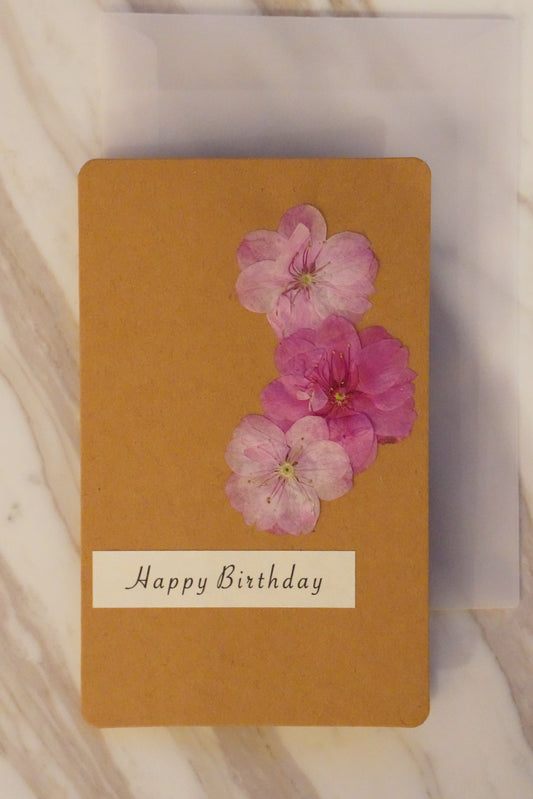 'Happy Birthday' Card with「CHERRY BLOSSOM 」